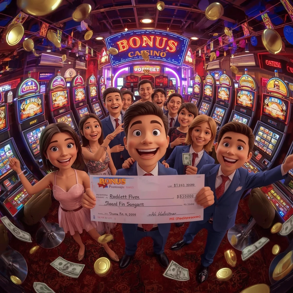 man receiving a bonus at 1win Casino