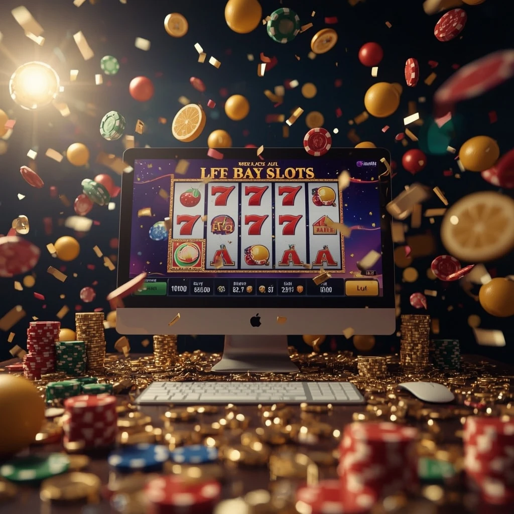 slot machines on the monitor 1WIN CASINO